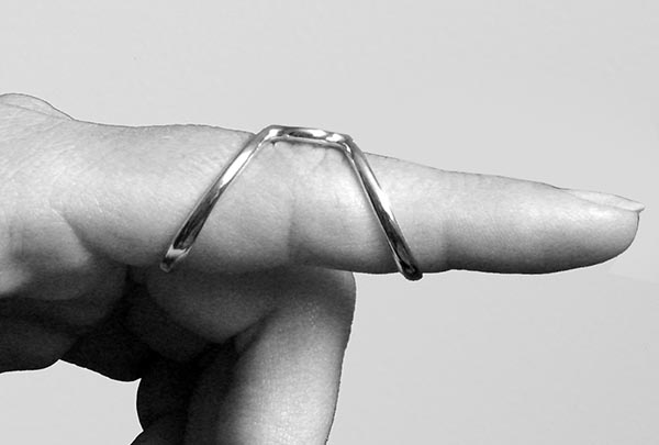 SilverRing™ Boutonniere Splint on the PIP joint